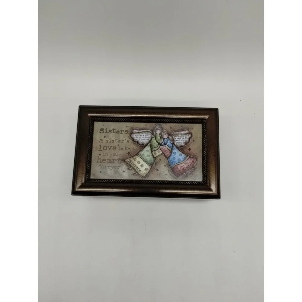 Robin Davis A Sisters Love Music Box Trinket Jewelry Holder 6